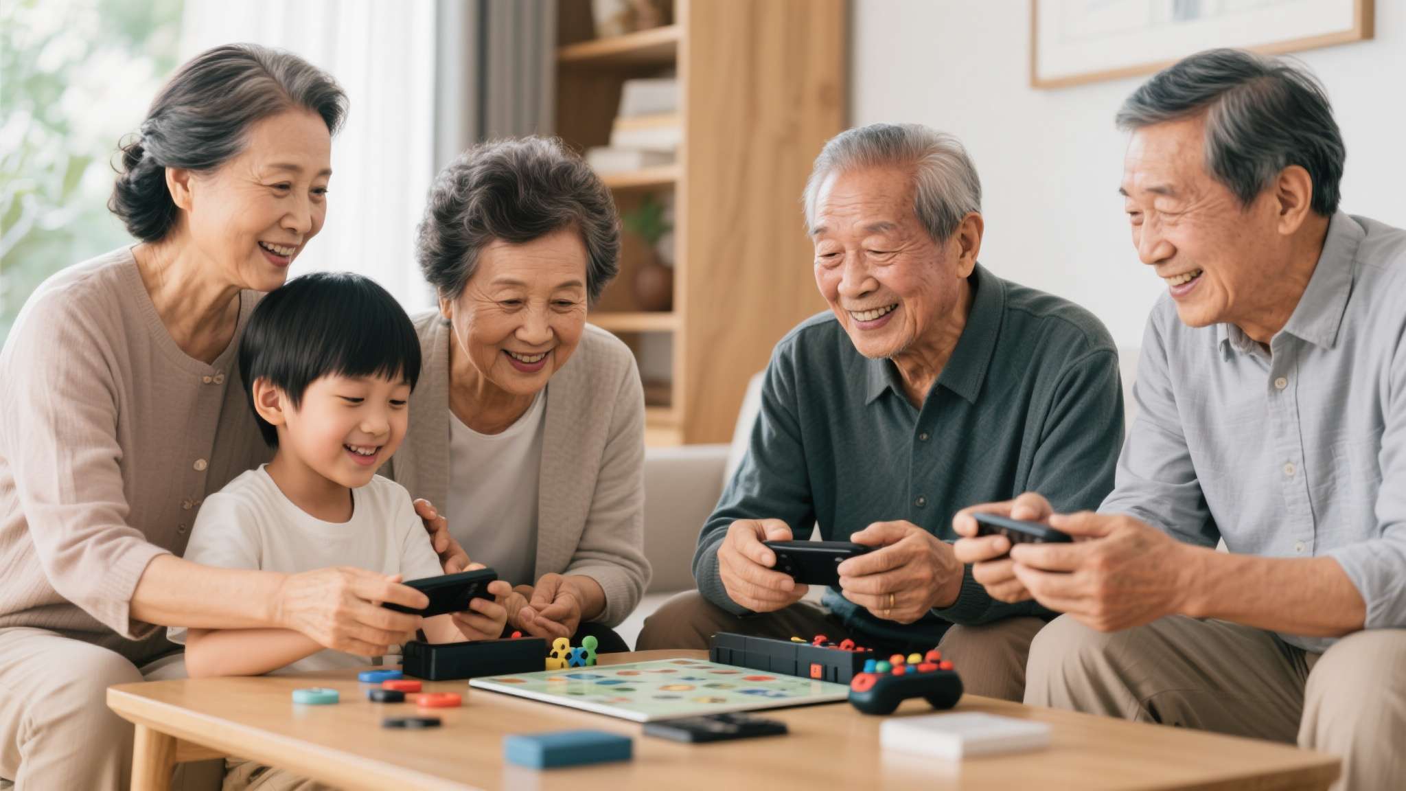 这种家庭互动模式让人不禁感慨：游戏，成为了连接三代人情感的纽带。在许多家庭中，代